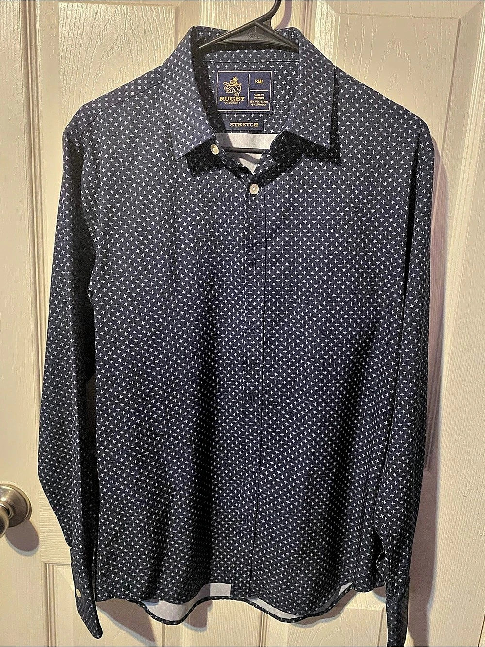 Robert Graham Men's Geometric Button-Down Shirt in Blue & White